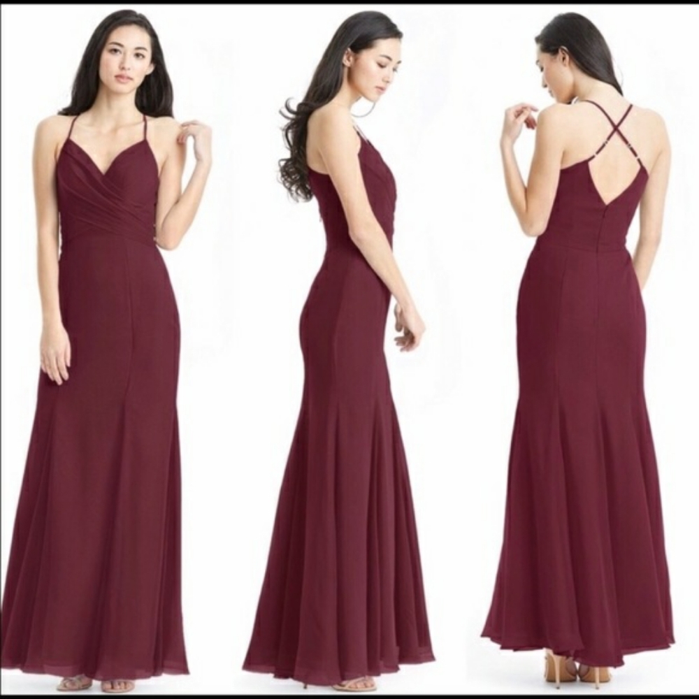 Maroon Mermaid Gown